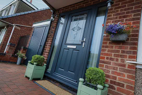 Composite door in grey anthracite Leeds West Yorkshire