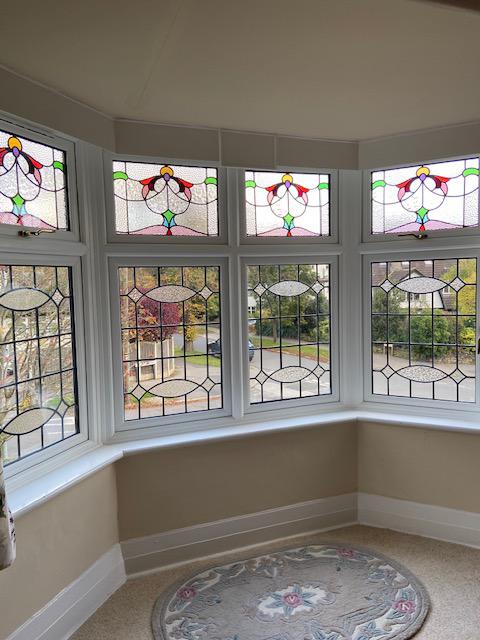 encapsulated leaded glass